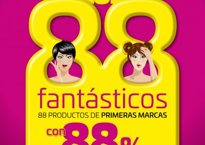 Campaña “88 Fantásticos” para Tiendas Ricky’s